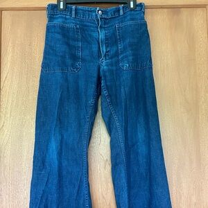 Vintage Seafarer Blue Bootcut Jeans